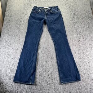 Paper Denim & Cloth Jeans Womens Size 28 Blue Mid Rise Cotton Flared Fit